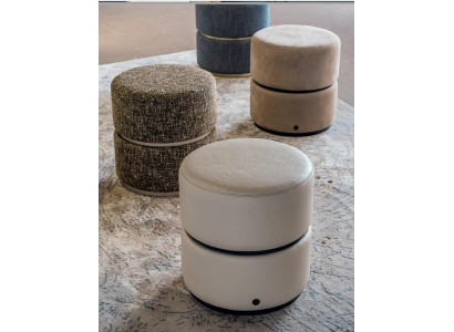 Hocker Foussocker Wunnzëmmer Miwwel Set Polster Design Bizzotto Italienesch Miwwelen