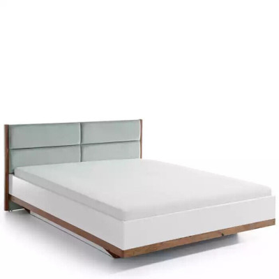 Bett Modern Stil Duebelbetter Luxus Design Schlofzëmmer Miwwelen Holzbett