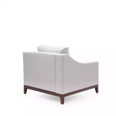 Wäissen skandinavesche Sëtzpolstersessel Fernsehsessel Lounge Club Miwwelen