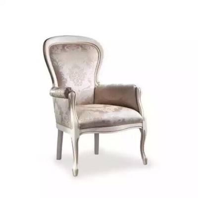Luxus Fotell Living Zëmmer Textil Fotell klasseschen Design Polsterung