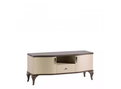 TV-Stänner Wunnzëmmer beige Miwwelen Holz Sideboard Stil modern