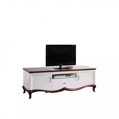 RTV Lowboard TV-Ständer Sideboard Holz Luxus wäiss Wunnzëmmer Schaf