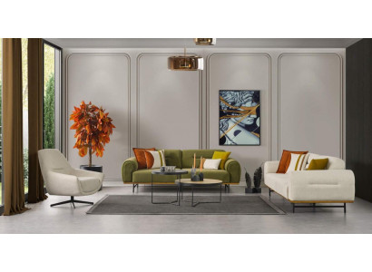 Design Wunnzëmmer Set 2-Stéck Luxus Miwwelen Béischte Faarf Modern Neiheet