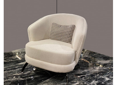 Designer Club Lounge Sëtz beige Luxus Relax fir Wunnzëmmer
