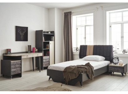 Schlofzëmmer Set Luxuryéis stillvoll Schlofzëmmer Set Bett Bicherregal