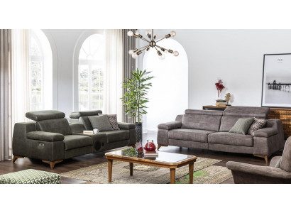 Sofa Canapé Polsterset XXL Grouss Couchen Multifunktion Sofas 3+3 Setzer