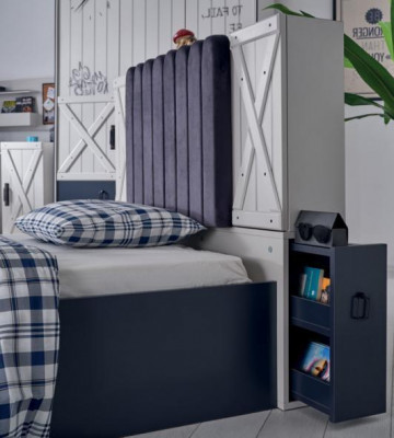 Modern Stil Bett Holzbiedermébel Luxus Design Schlofzëmmer Miwwelen Holzbetter