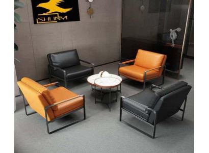 stilvoll 4x Sëtzpolster Sëtzer Modernen Design Ledersëtz Lounge Luxus