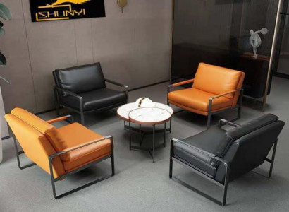 stilvoll 4x Sëtzpolster Sëtzer Modernen Design Ledersëtz Lounge Luxus