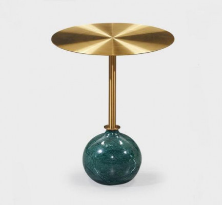Ronne Gold Beistelltisch Couchtisch Schlofzëmmer Kommode Dëscher Konsol.