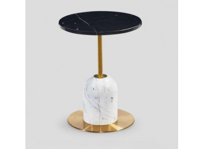 Säitentësch luxuriéise Marmor Modern Diwantësch Kaffisdësch Wunnzëmmer