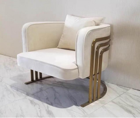 Héichwäerteg Textil Sess Stilvollen Wäisse Sess modernen Sess Fernseh Couch