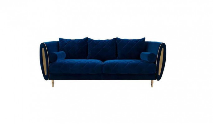 Design Blo 2-Sëtz Relax Sofa Sofa Textil Polster Canapé Stoff Couchen