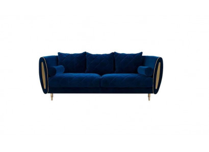 Design Blo 2-Sëtz Relax Sofa Sofa Textil Polster Canapé Stoff Couchen