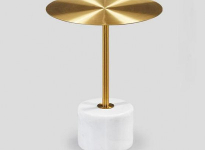 Couchtisch Schlofzëmmer Kommode Dëscher Metall modern Gold Säitentisch