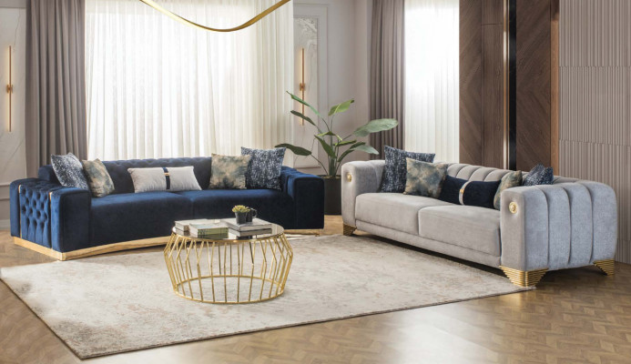Sofagarnitur 4 3 Sëtzer Design Couch Polster Canapéë Modern Grupp Set nei