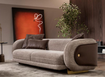 Wunnzëmmer Textil Sofa 4 Sëtzer Luxus Miwwelen Sëtz Design Canapé Lounge nei