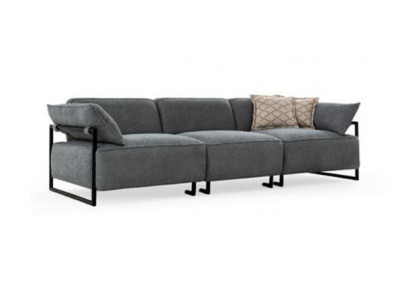 Wunnzëmmer Textil Sofa 3-Sëtzer Luxusmiwwelen Sëtz Design Canapé Lounge nei