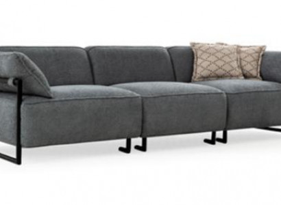 Wunnzëmmer Textil Sofa 3-Sëtzer Luxusmiwwelen Sëtz Design Canapé Lounge nei