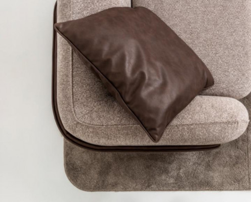 Wunnzëmmer Textil Sofa 4 Sëtzer Luxus Miwwelen Sëtz Design Canapé Lounge nei