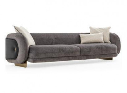 Wunnzëmmer Gro Textil Sofa 4 Sétzer Luxus Miwwelen Sëtzdesign Couch Lounge