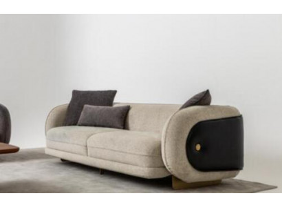 Wunnzëmmer Textil Sofa 3 Sëtzer Luxus Miwwelen Sëtz Design Couch Lounge nei