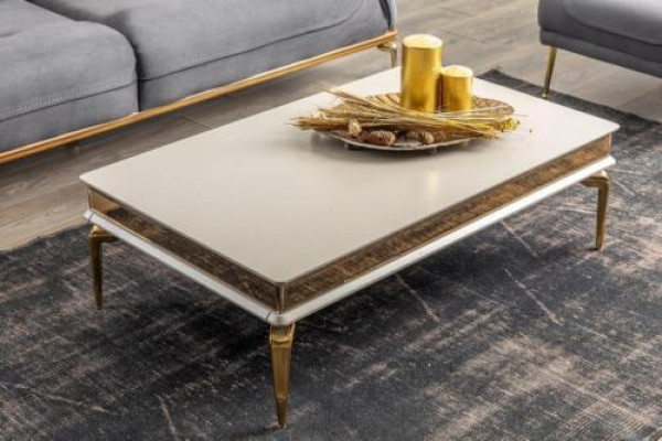 Wäissen Wunnzëmmer Couchdësch Designer Aflagedësch Edelstol Dësch Nei