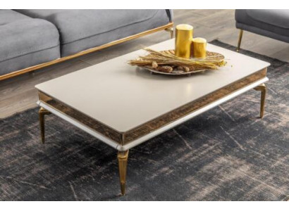 Wäissen Wunnzëmmer Couchdësch Designer Aflagedësch Edelstol Dësch Nei