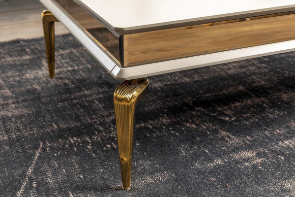 Wäissen Wunnzëmmer Couchdësch Designer Aflagedësch Edelstol Dësch Nei