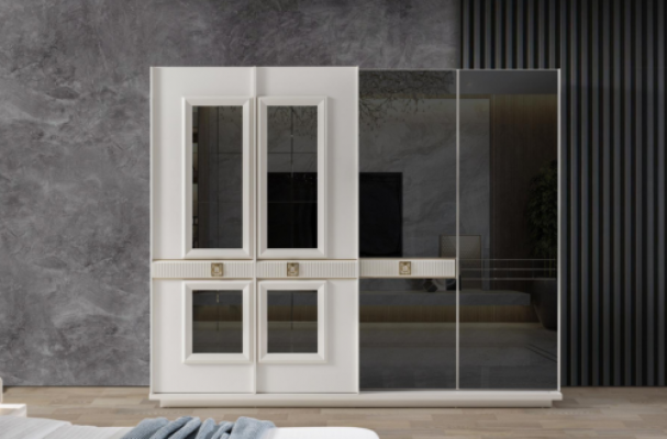 Robusten wäisse Kleederschaf Schlofschraum Designer Schaf Glasschaf