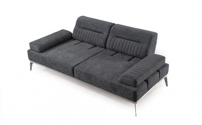 Grou Wohnzimmer 3-Sëtzer Stoffcouch Modern Luxus Design Textil Material