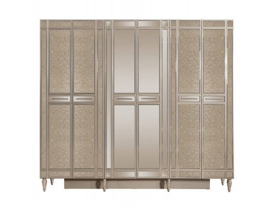 Wäisse Schlofzëmmer Kleederschaaf Designer Holzschaf Moderne Miwwelen