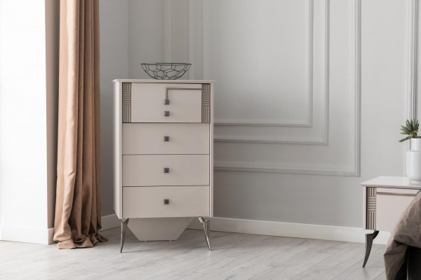 Schlofzëmmer komplett Garnitur Bett 2x Nuetsdëscher Miwwel Luxus 7st.