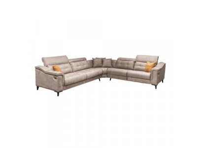 Robust Gro Eckcanapé Wunnzëmmer an L-Form Liederkanapé Designer Couches