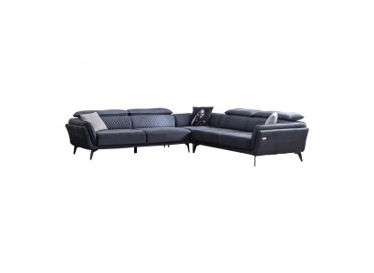 Robust Gro Stoffcouch Designer L-Form Sofa Wunnzëmmer Polster Canapé