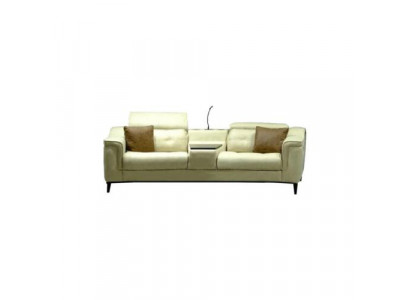 Beige Zwee-Sëtzer Designer Sofa 2-Sëtzer Wunnzëmmer Luxuriéis Sëtzméibel