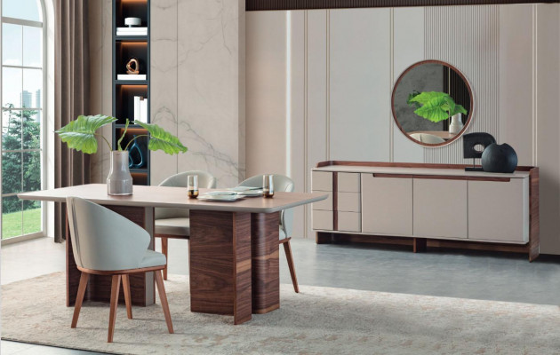 Modern Sideboard Designer Wunnzëmmer Kommoden Luxuriéisen Schaf 2-deeleg.