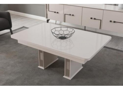 Wäissen Dësch fir d'Wunnzëmmer Holzdëscher Luxus Miwwelen Designer Dëscher