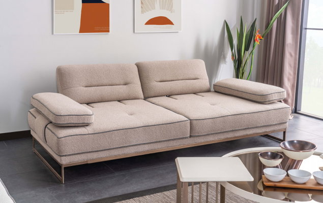 Stilvoll Wunnzëmmer Sëtzgrupp Polster 2x Dräisëtzer Sofaen Fauteuil