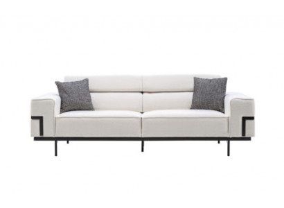 Wunnzëmmer Wäisst Textilsofa Exklusive Dräisëtzer Polster Couch Nei