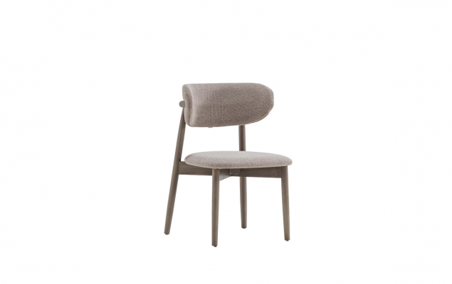 Stilvoll Gri Esszëmmer Still Luxus Miwwelen Designer Textil Lehnstill