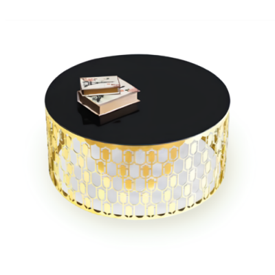 Canapé Dësch Sofadësch Kaffisdësch Niewendësch Gouden Dësch Moderne Glasdësch