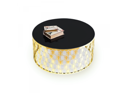 Canapé Dësch Sofadësch Kaffisdësch Niewendësch Gouden Dësch Moderne Glasdësch