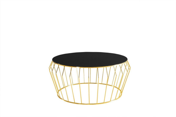 Kaffisdësch Gold Wunnzëmmer Dësch Couchdësch Niewendësch Sofadësch