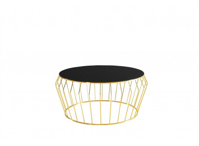 Kaffisdësch Gold Wunnzëmmer Dësch Couchdësch Niewendësch Sofadësch