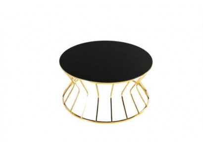 Moderne Sofadësch Couchtisch Kaffisdësch Säitendësch Gold Dësch Glas