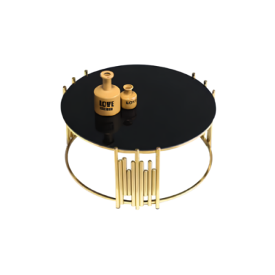 Wunnzëmmer Dësch Niddreg Dësch Kaffisdësch Bäidësch Gold Sofa Dësch