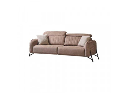 Beige Wohnzimmer Sofa Designer 3-Sëtzer Stoffsafa Luxus Polstermiedelen