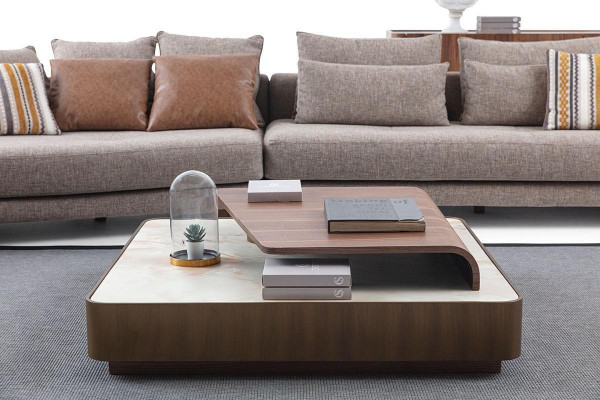 Gro Moudecks Sofaen Stoffsofaen Designer Fautellen Holz Dësch 5 Deeler.