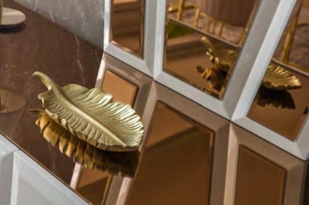 Wäiss Edelstahl Anrichte Designer Iesszëmmer Miwwelen Luxus Kommod neit